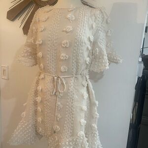 Selfie Leslie Off White Dress NWOT Size 10